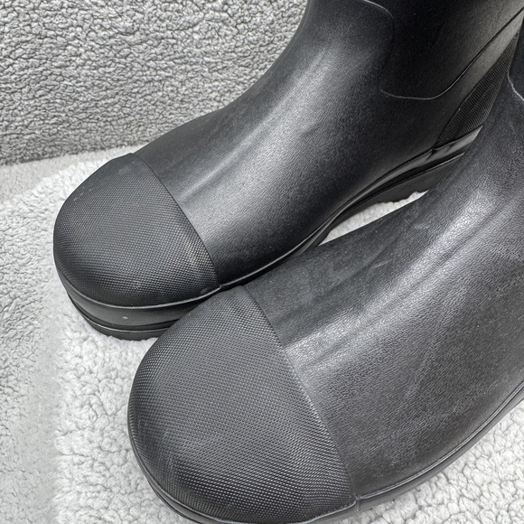 Hisea Boots Mens Size 13 Black Neoprene Waterproof Rubber Rain Work Outdoor - Picture 5 of 15